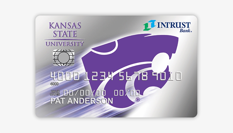 The Kansas State Wildcat Credit Card - Intrust Bank, transparent png download
