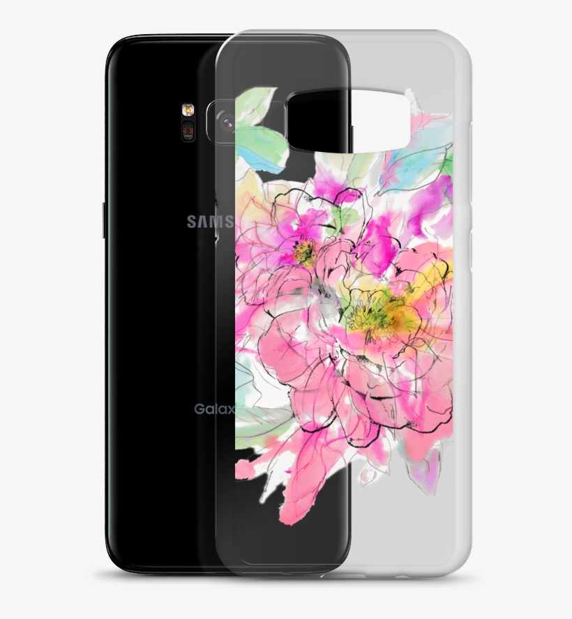 Watercolor Peony Samsung Case - Iphone, transparent png download