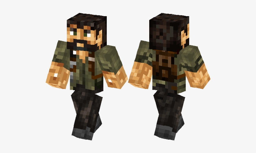 Joel From The Last Of Us - Minecraft, transparent png download
