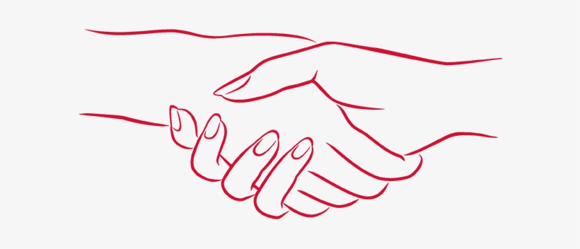 From Your First Handshake A Stranger Gains An Immediate - Hand Shake Red Png, transparent png download