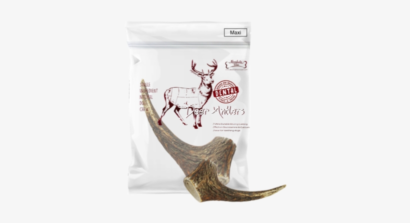 Absolute Bites Whole Deer Antler Dental Dog Chew - Absolute Bites Whole Deer, transparent png download