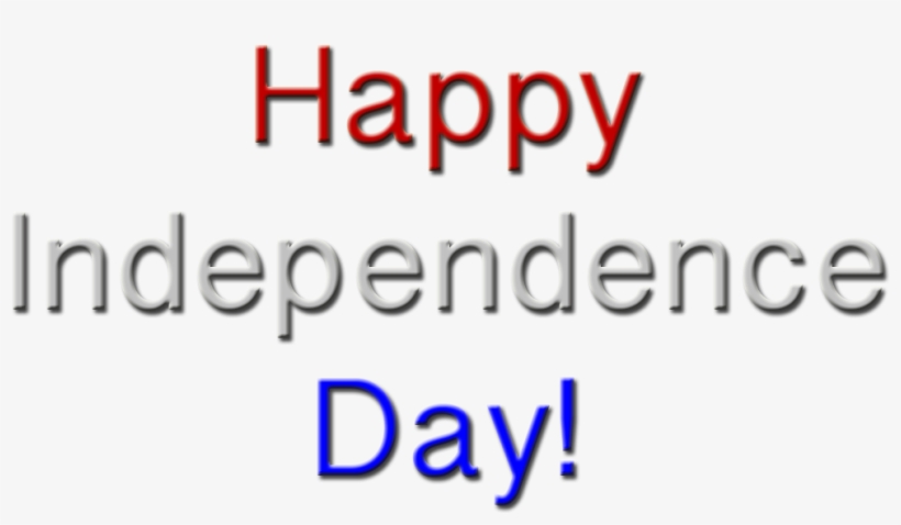 Independence Day Clipart Png - Happy Independence Day Text In Png, transparent png download
