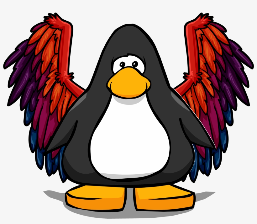 Phoenix Wings On A Player Card - Penguin With A Horn, transparent png download
