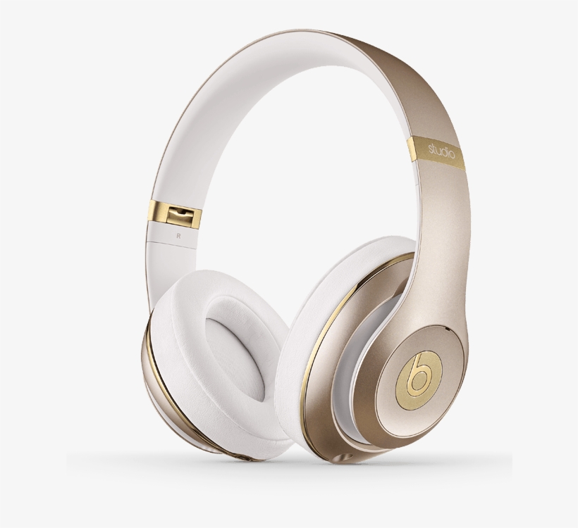 Beats By Dre Overear Studio Champagne Headphones - Beats Solo 3 Wireless Gold, transparent png download