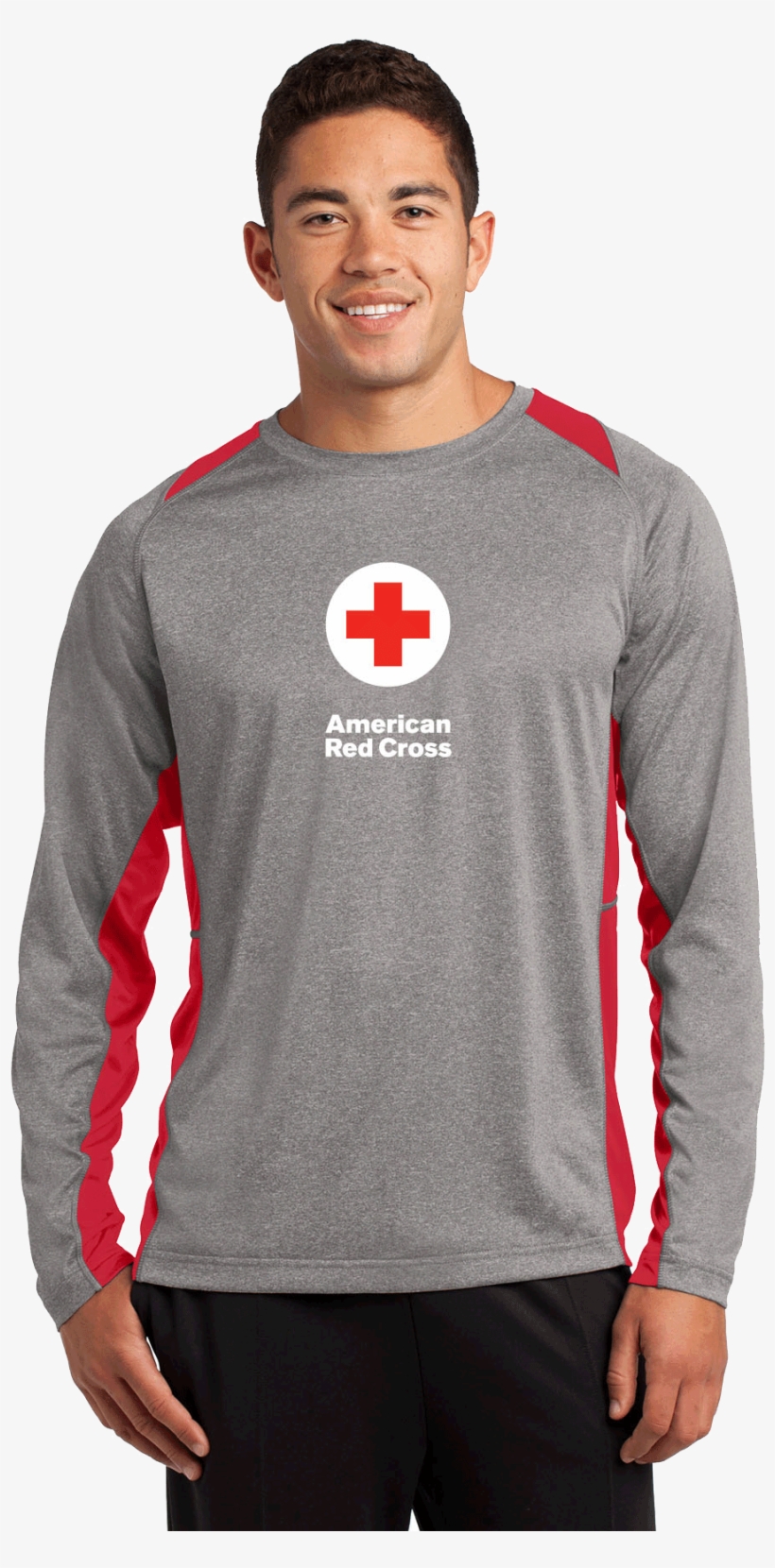 Unisex Performance Long Sleeve Colorblock T Shirt With - Sport-tek Jst64 - Piped Colorblock 1/4-zip Wind Shirt, transparent png download