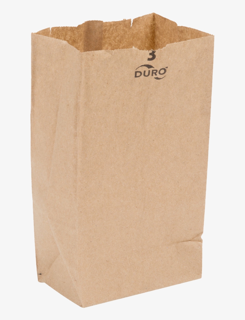 Paper Bag Png Image - Duro Bag Duro 3 Lb. Brown Paper Bag - 500/bundle, transparent png download