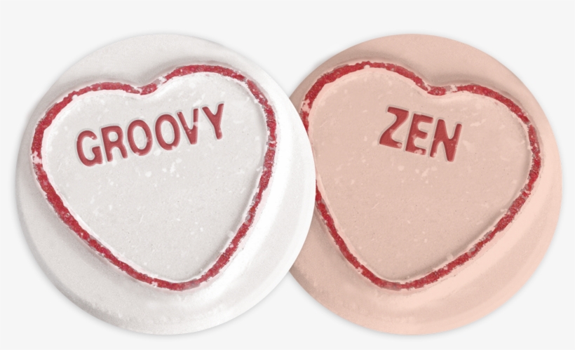 Two Of The Messages In 'hippy Bits' - Love Heart Sweets Png, transparent png download