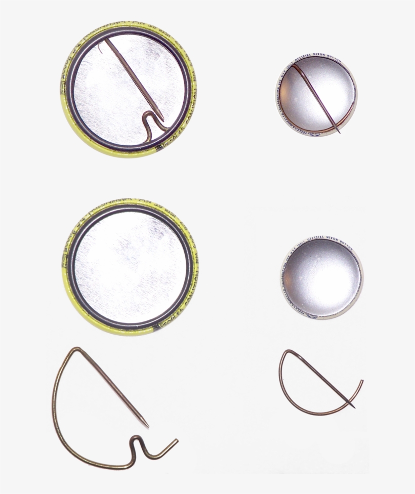 A Peace Symbol On A Pin-back Button - Types Of Button Pins, transparent png download