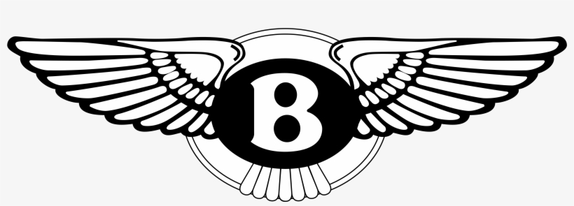 Bentley Motors Logo Black And White - Bentley Logo Png, transparent png download
