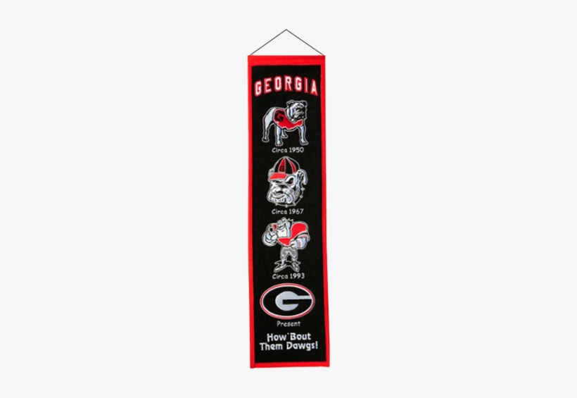 Georgia Bulldogs Heritage Banner, transparent png download