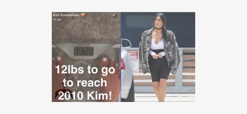 Kim K Shows Off Figure 8 In Retro Cycling Shorts - Visitors Must Report To Reception, transparent png download