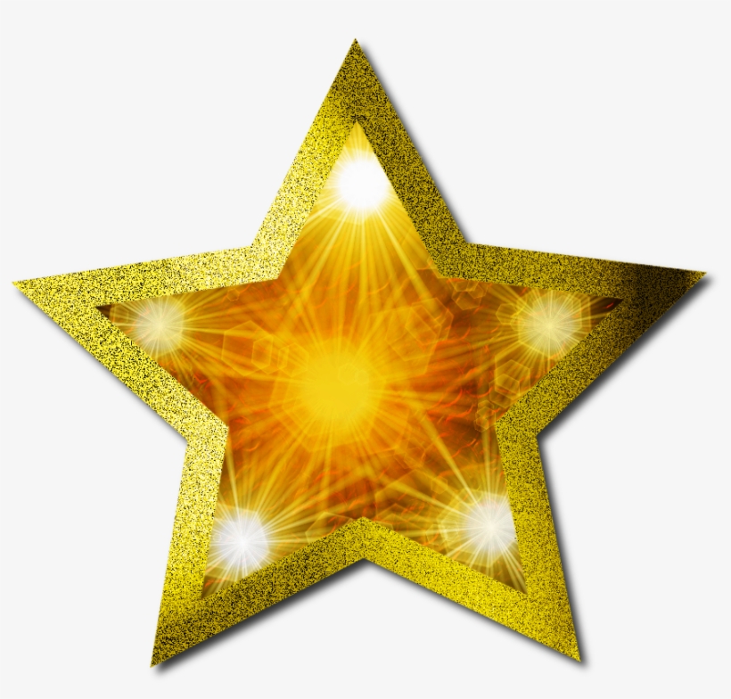 Christmas Gold Star Png Clipart - Christmas Gold Star Png, transparent png download