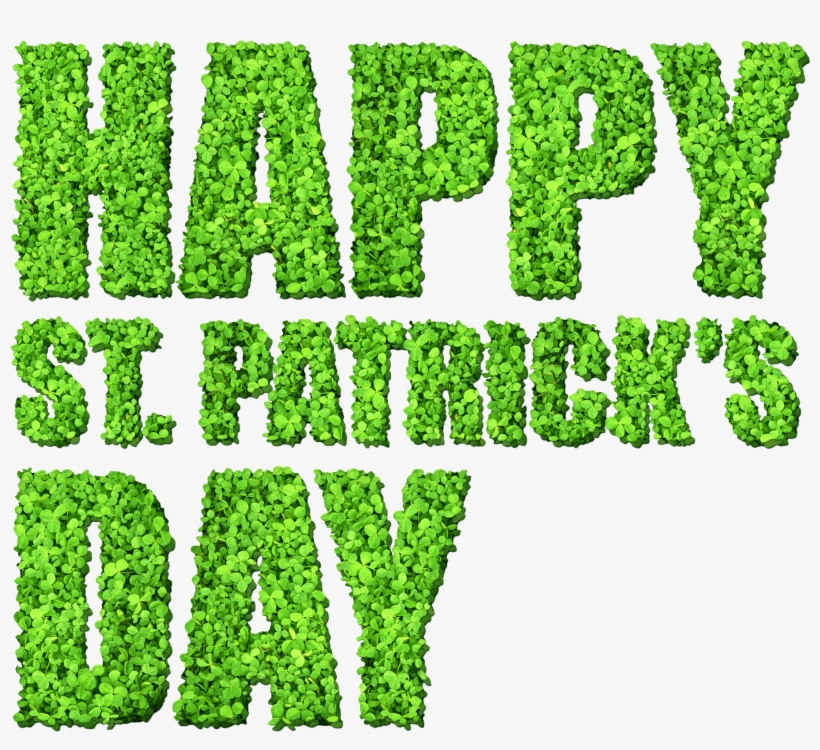 Happy St Patrick's Day Grass Sign - Saint Patrick Day Png, transparent png download