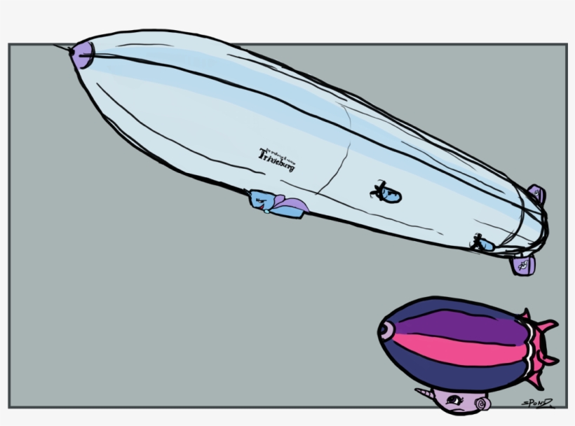 Spectralunicorn, Blimp, Fanfic, Lesbian, Safe, Shipping, - Mlp Zeppelin, transparent png download