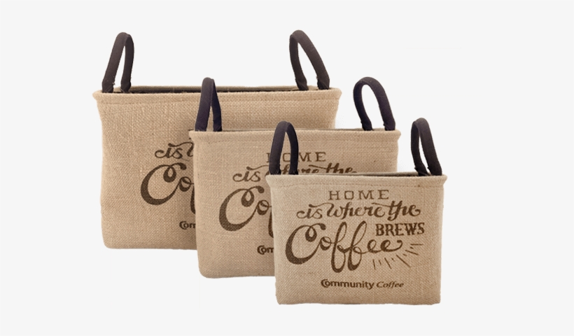 Burlap Bin Set - Shoulder Bag, transparent png download