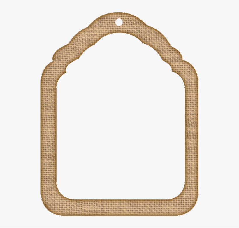 Burlap Tag Frame 3 D Glenda%27s World, transparent png download