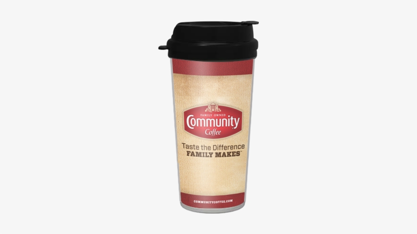 16 Oz Burlap Travel Tumbler Mug - Community Coffee, transparent png download