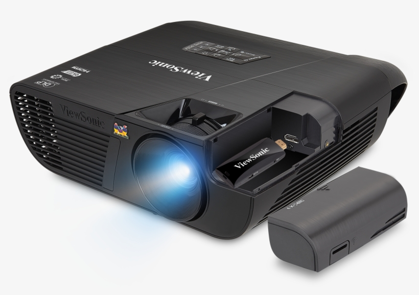 View Larger - Viewsonic Lightstream Pjd6552lws Portable 3d Wxga -, transparent png download