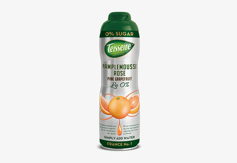 Teis0pinkgrapefruit60cl Png - Teisseire Sirop Elderflower 0% Sugar, transparent png download