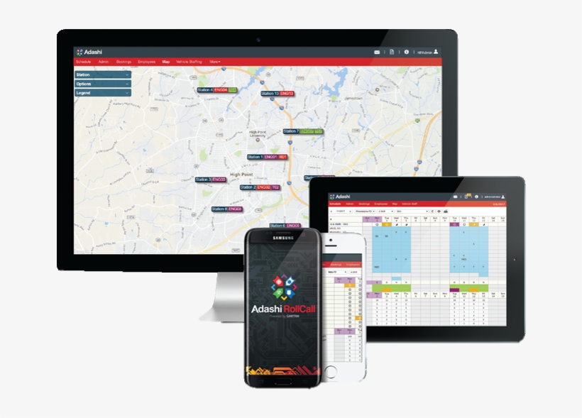 Adashi Rollcall Firefighter Scheduling Software - Adashi Systems Llc, transparent png download