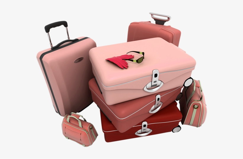 Bag Clipart Pink Suitcase - Transparent Suitcase Pink Clipart, transparent png download