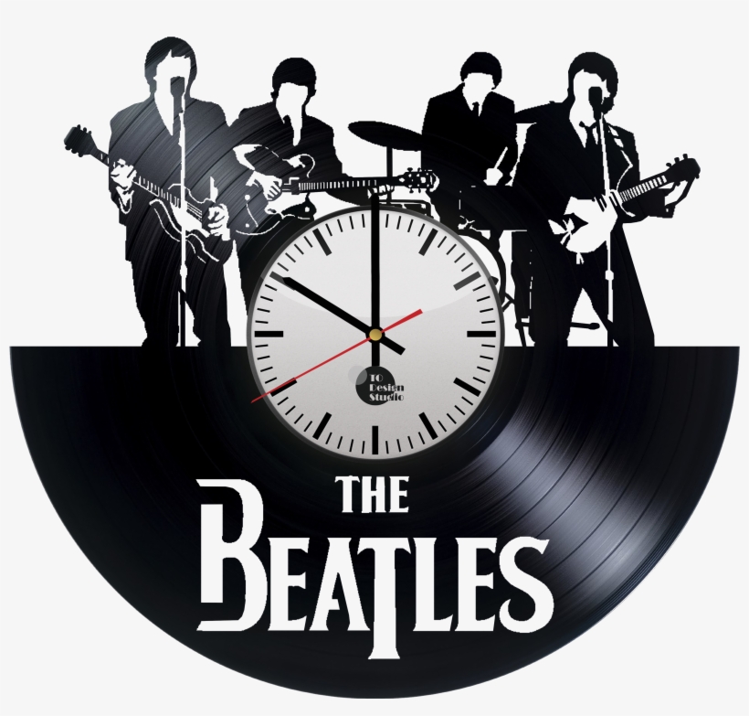 The Beatles Handmade Vinyl Record Wall Clock Fan Gift - Clock The Beatles, transparent png download