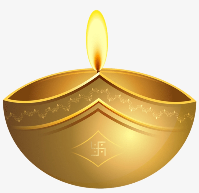 Download Diwali Gold Candle Clipart Png Photo - Candle, transparent png download