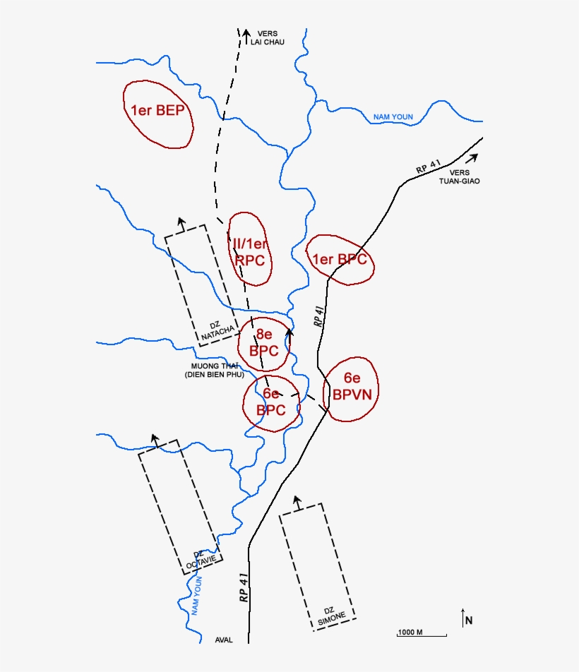 Dbp 22 11 1953 - Bataille De Diên Biên Phu Plan, transparent png download
