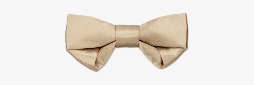 Folding In Champagne Gold Bow Tie - Formal Wear, transparent png download