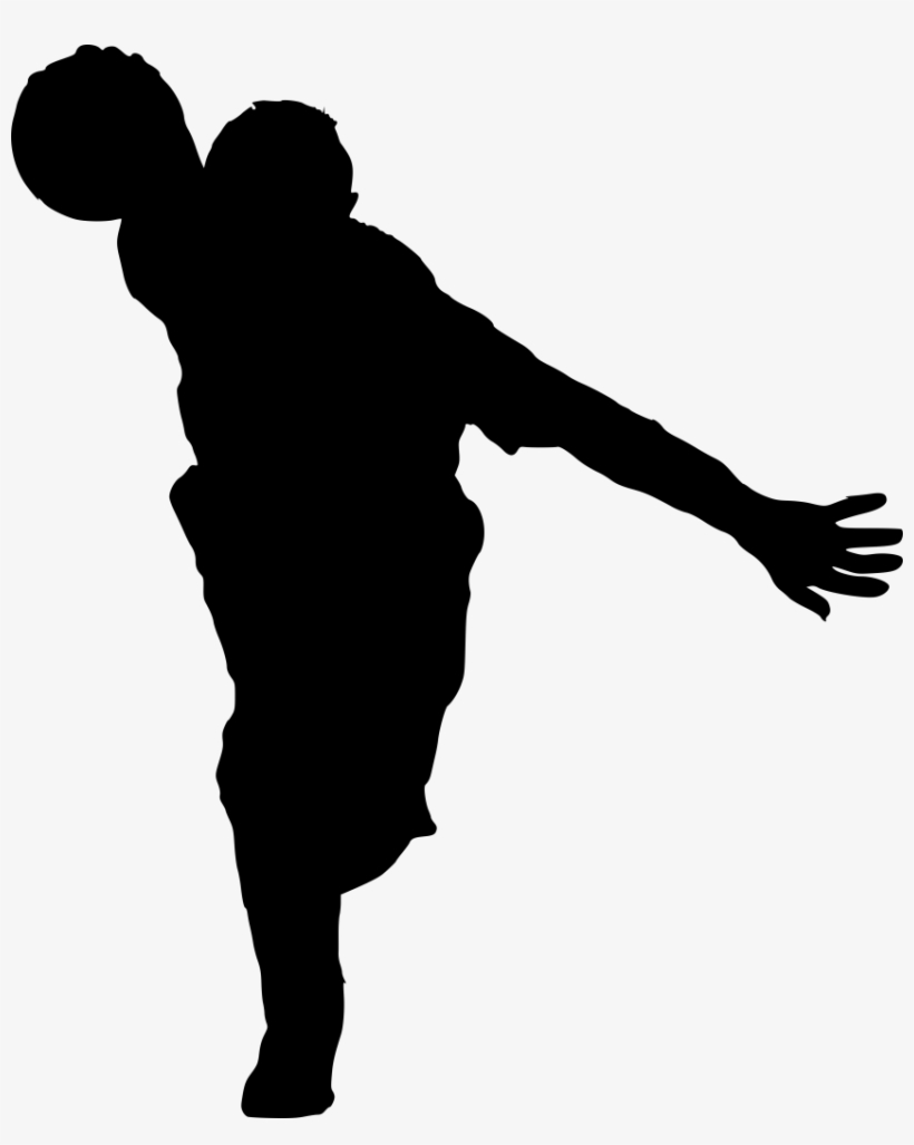 Png File Size - Bowling Silhouette, transparent png download