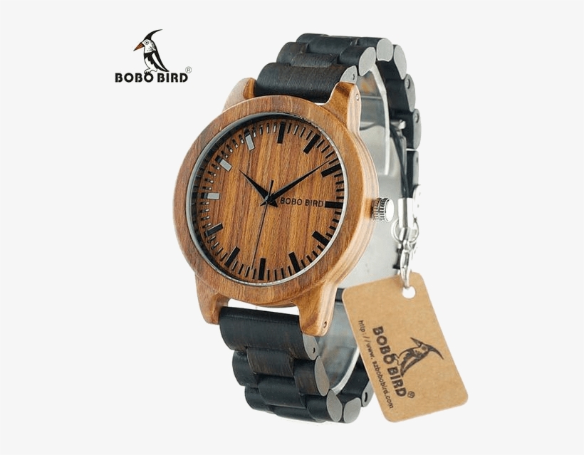 Bobo Bird Expedition Ebony Wood Watch W/ Dark Sandalwood - Relogio De Madeira Bobo Bird, transparent png download