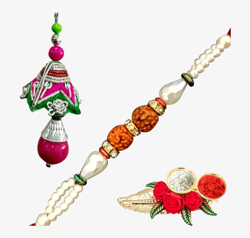 Designer Exclusive Bhaiya Bhabhi Rakhi - Earrings, transparent png download