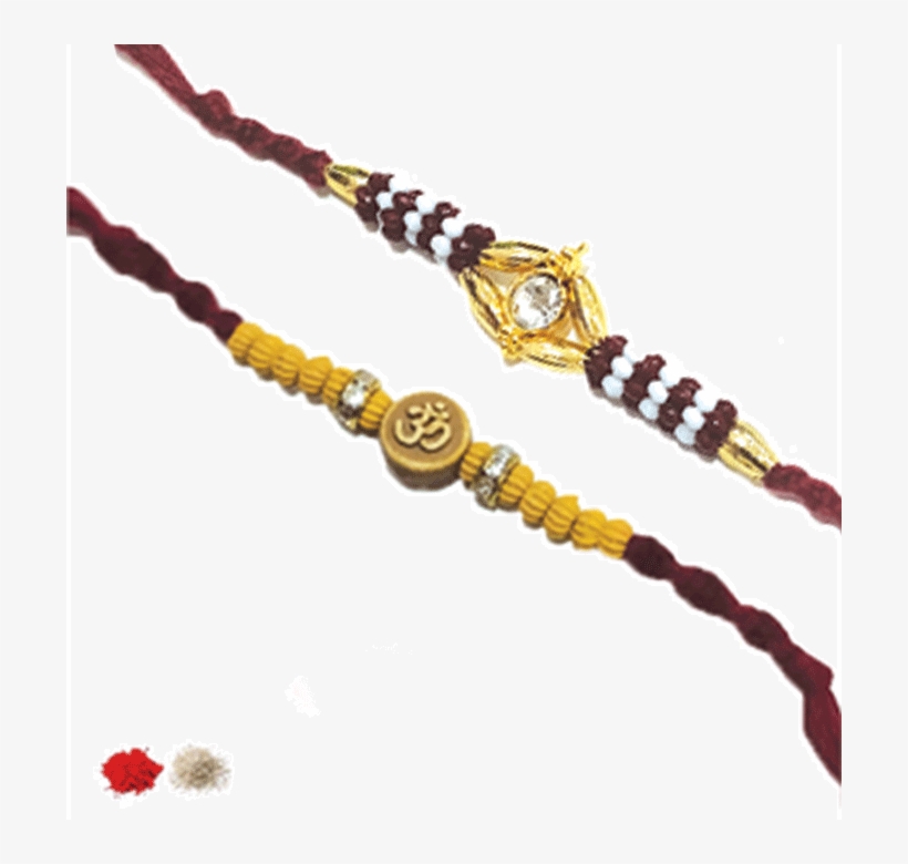 Designer Style Ethnic Handcrafted 2 Rakhi - Bead, transparent png download