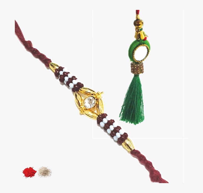 Designer Bhaiya Bhabhi Special Rakhi - Necklace, transparent png download