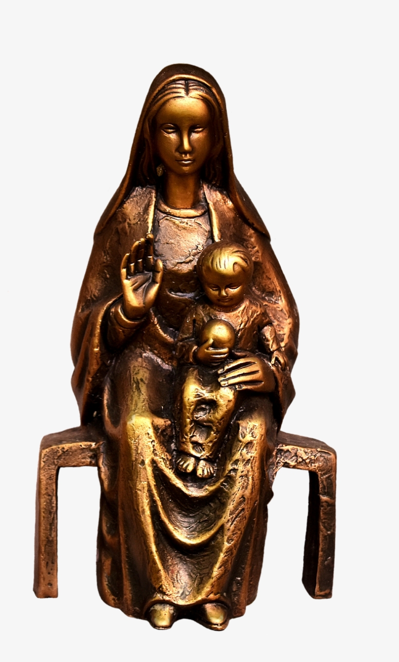 Jesus With Mother Mary - Statue, transparent png download