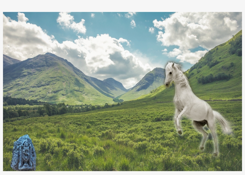 Hayagriva Took His Ferocious Move Towards The Stone, - Valley And Mountains Background, transparent png download