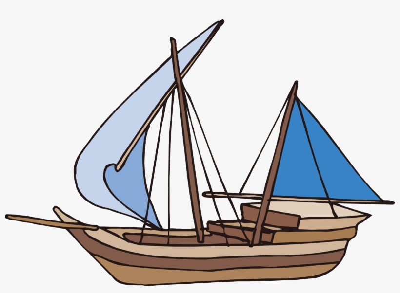 Boat Clip Art Cartoon Material Transprent Png - Caravel Cartoon, transparent png download
