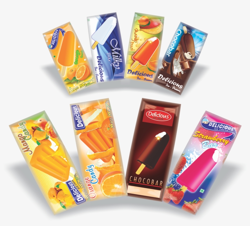 Ice Cream Packaging Pouches - Chocolate, transparent png download