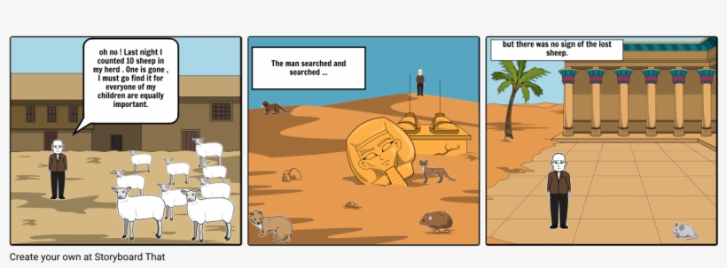The Lost Sheep - Cartoon, transparent png download