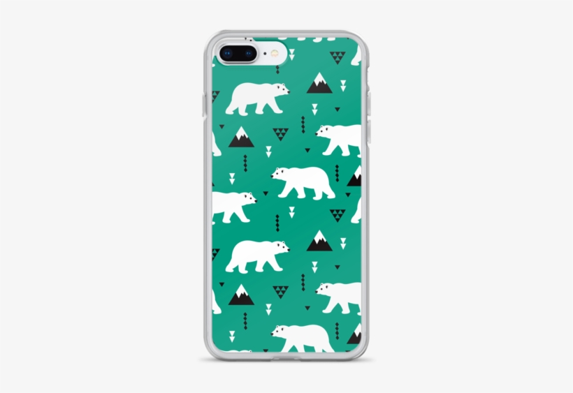 Polar Bear Pattern Iphone Case - Mobile Phone Case, transparent png download
