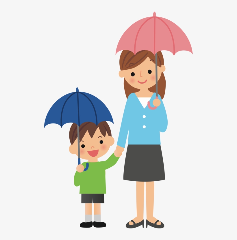 515 X 750 7 - Person With Umbrella Clipart, transparent png download