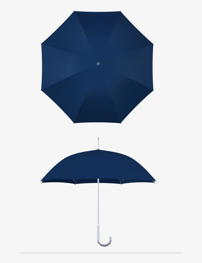 Aluminum Frame Navy Umbrella - Navy Blue Umbrella Png, transparent png download