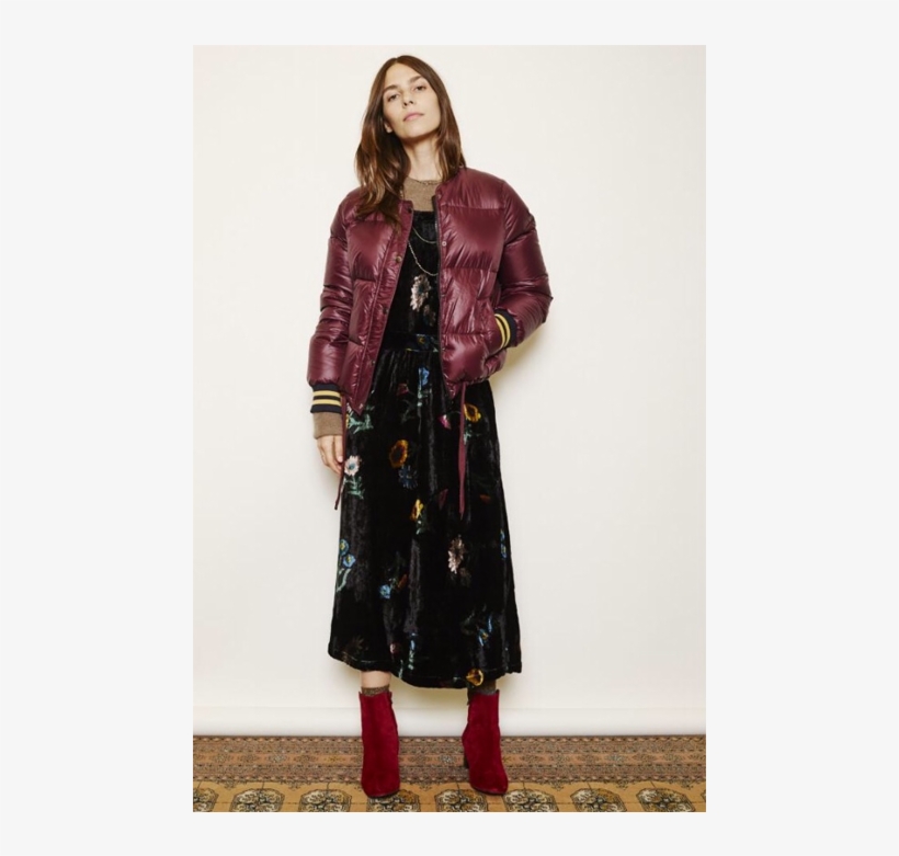 Burgundy Very Short Puffa Jacket Purplepffajacket2, transparent png download