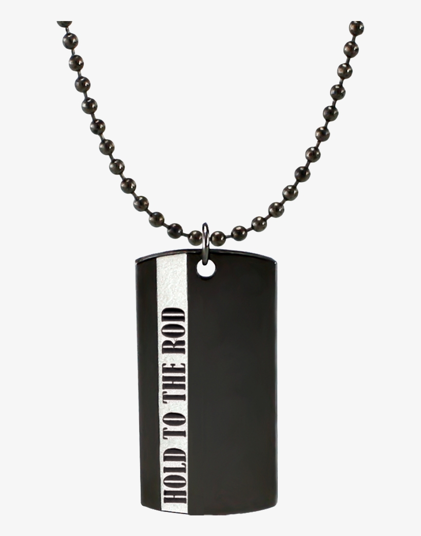 Hold To The Rod Dog Tag - Design Gold Long Chain For Women, transparent png download