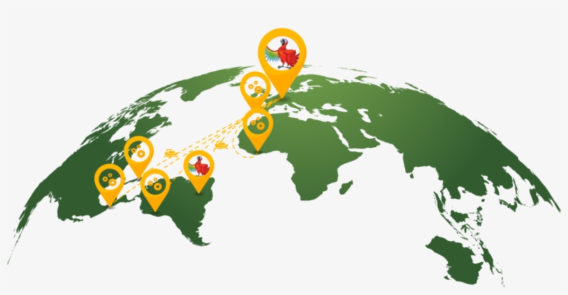 Discover Belleza - World Map Globe Vector, transparent png download