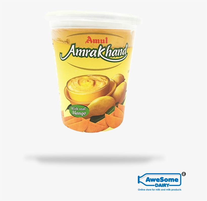 Amul Mango Shrikhand Buy Online On Awesome Dairy - Amul Amrakhand 500g, transparent png download