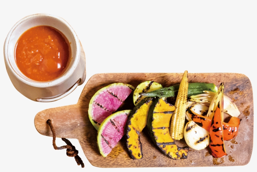 7 Kinds Of Assorted Seasonal Vegetables Served With - Chutney, transparent png download
