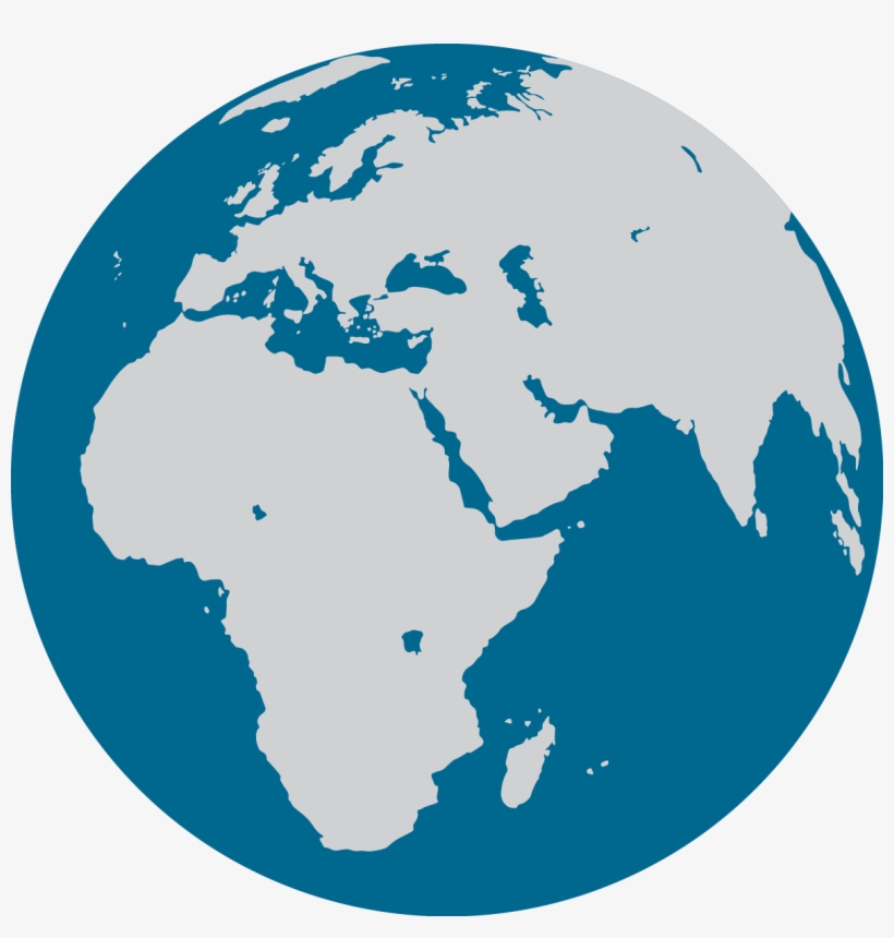 Cna Glob Icon - Black And White Globe Logo, transparent png download