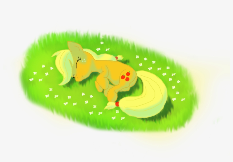 Applejack, Artist Needed, Flower, Grass, Safe, Simple - Illustration, transparent png download