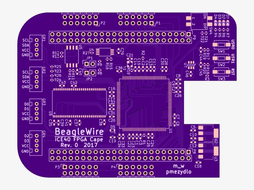 Fully Open Ice40 Fpga Beaglebone Cape - Electronics, transparent png download